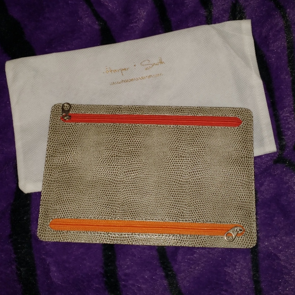 Harper & Smith - 4 zipper flat pouch